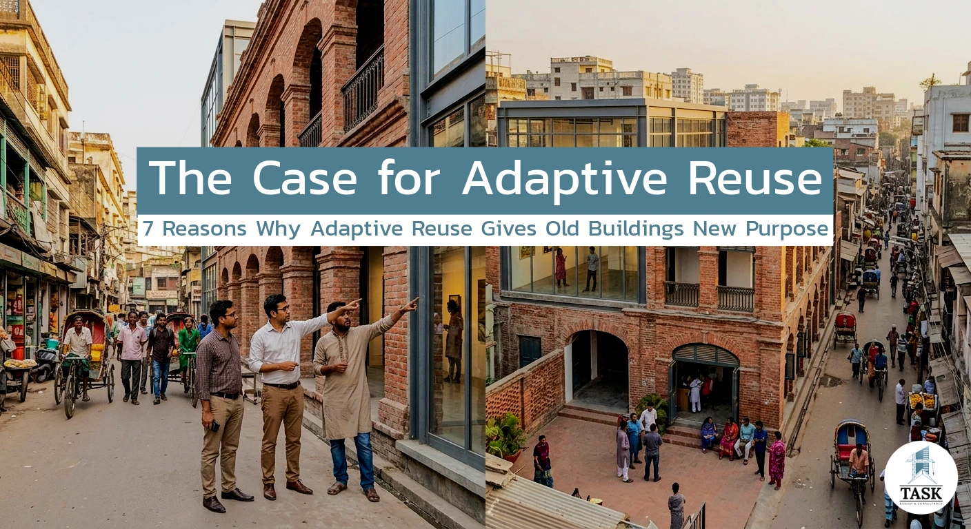 Architecture Firm in Dhaka 7 Reasons Why Adaptive Reuse Gives Old Buildings New Purpose and Adaptive reuse of old buildings.