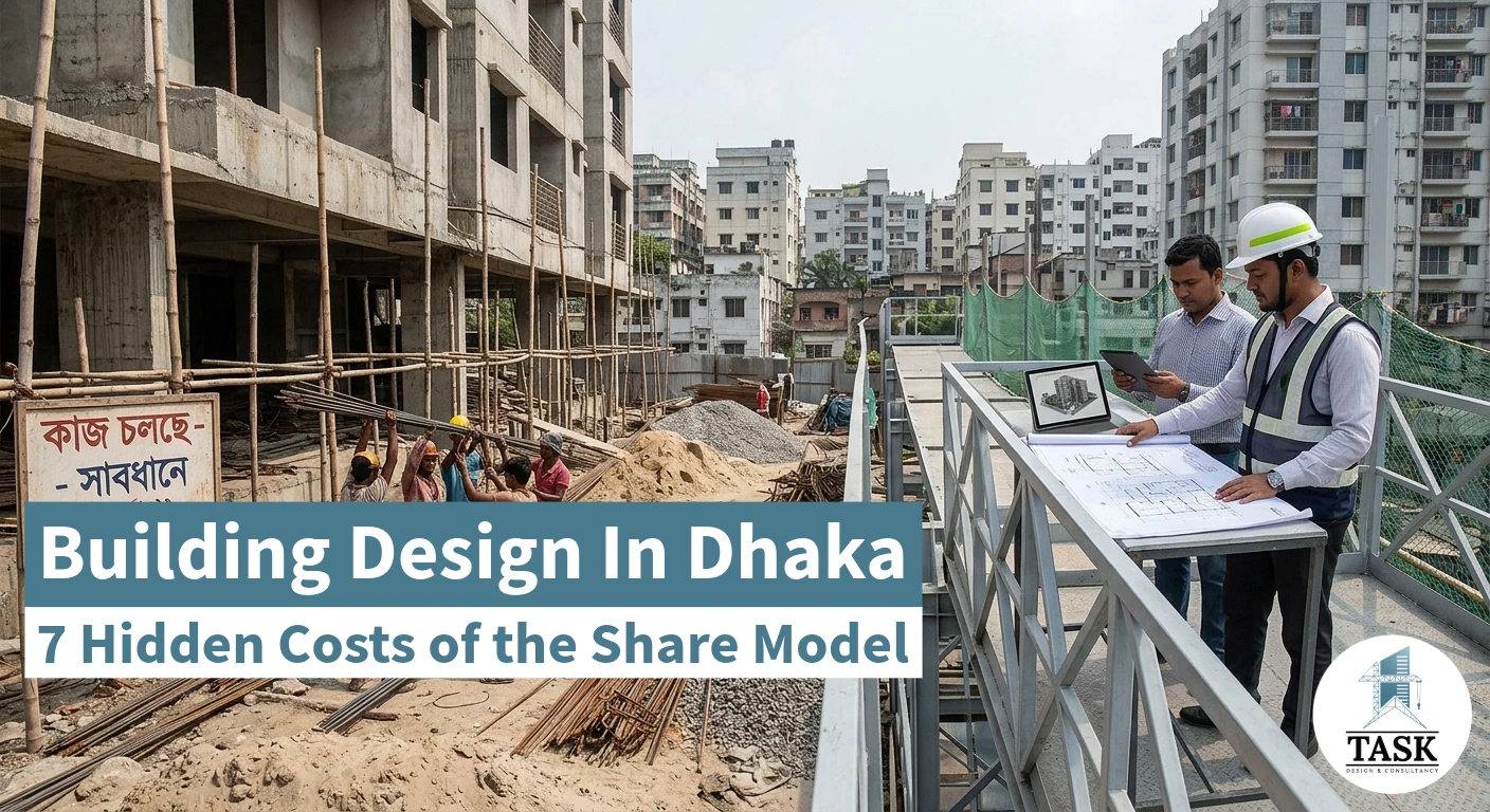 Building design in Dhaka — hidden costs of share model apartment construction, Task Design & Consultancy
