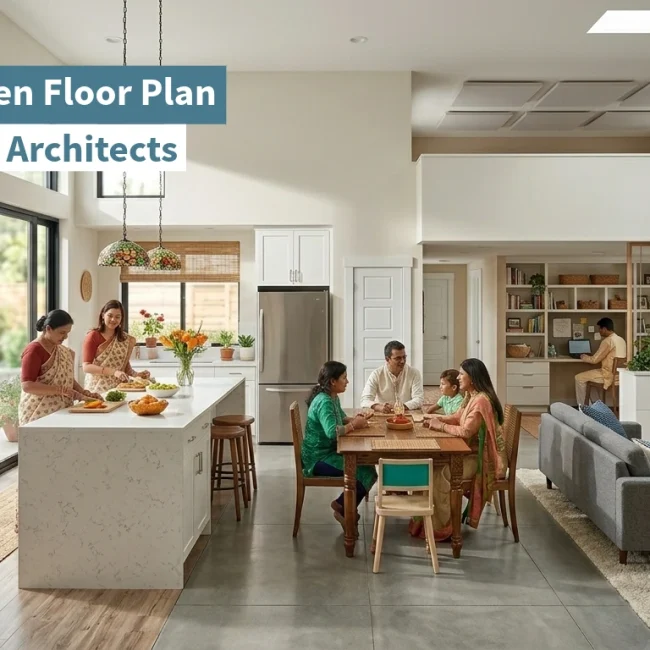 Home interior design BD open floor plan — modern living space in Dhaka apartment, Task Design & Consultancy
