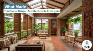 Traditional Bengali architecture elements in modern home design — Task Design & Consultancy Dhaka